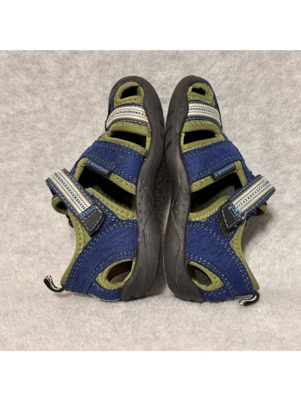 PEDIPED Boys Sandals Toddler Size 7 Sahara Sandals Blue Green - Picture 9 of 12